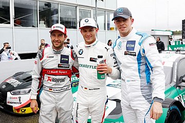 Mike Rockenfeller, Marco Wittmann und Robin Robin Frijns