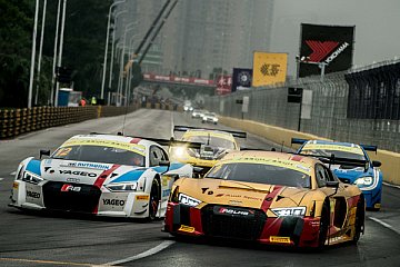 Audi R8 LMS #1 (Audi Sport Team WRT), Robin Frijns; Audi R8 LMS #12 (HCB-Rutronik Racing), Fabian Plentz - Foto: Audi