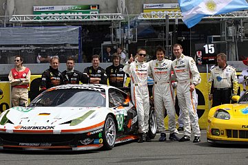 Die drei Piloten bei den 24h Le Mans