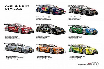 Die acht neuen Audi-Designs für die DTM - Foto: Audi
