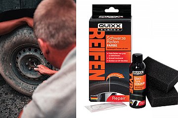 Raus aus der Grauzone mit der schwarzen Reifen-Farbe von QUIXX