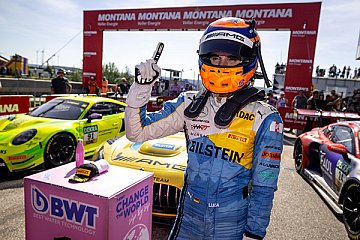 Pole-Position und Start-Ziel-Sieg bedeuteten einen perfekten Tag für Luca Stolz - Foto: ADAC