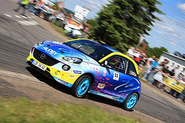 Roman Schwedt bereitete sich auf die Sachsen Rallye vor