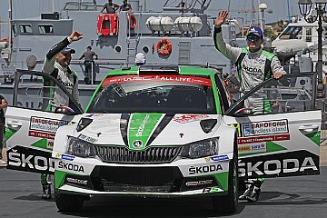 Doppelsieg für SKODA in der WRC 2: Kopecky gewinnt vor Veiby