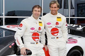 Prominente ADAC GT Masters-Fahrerpaarung: Heinz-Harald Frentzen und Sven Hannawald (Callaway-Competition)