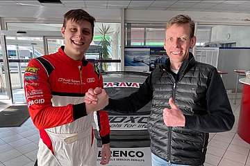 Ivan Peklin mit GT4-Audi bei Seyffarth Motorsport