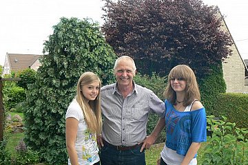 Helmut Tietz betreut Carrera Hack und Shanice Peck