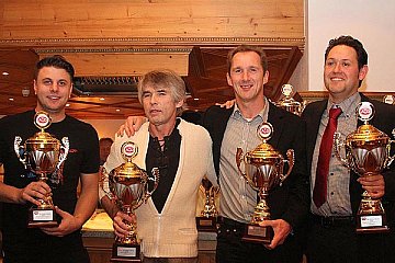 Thomas Langer und Norbert Groer erhalten ihre Trophäen