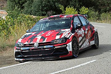 Dieter Depping und der Polo GTI R5 bei der AvD-Sachsen-Rallye