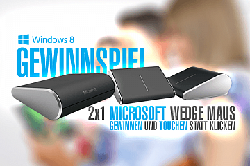 Gewinnspiel: 2 x 1 Microsoft Windows 8 Wedge Maus