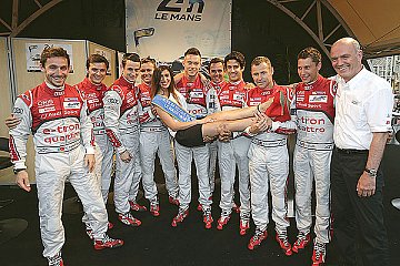 Audi in Le Mans begeistert empfangen