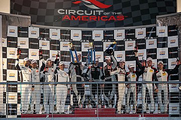 Das Gesamtpodium der 24h COTA - Foto: Petr Frýba/Boost Racing Images