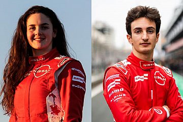 Pulling und Minì starten beim Rookie-Test für das Nissan