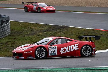 Kaiser/Allgäuer im Ferrari 458 GT3 im DMV GTC