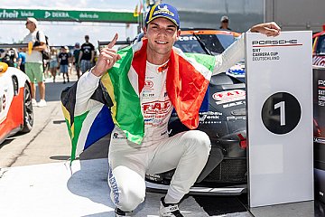 Keagan Masters gewinnt beide Rennen auf dem Lausitzring - Foto: Porsche AG