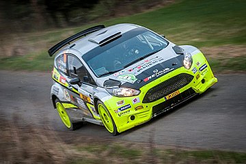 Schieden nach einem Unfall auf Platz vier liegend auf WP9 aus: Mandel / Zenz - Foto: Ralf Hofacker