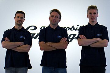 Patric Niederhause, Marco Mapelli und Luca Engstler - Foto: Rutronik Racing