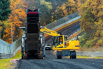 Umfangreiche Winter-Bauarbeiten auf dem Nürburgring