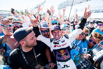 Rallycross in Frankreich: Rockstar-Feeling für EKS Audi Sport