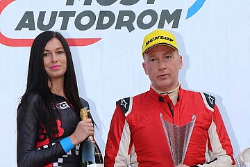 Antonin Herbeck auf dem Siegerpodest in Most (Foto: Farid Wagner/Roger Frauenrath)