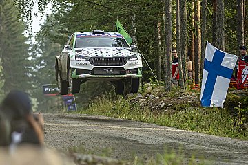Finnland-Rallye: Erneutes WRC2-Podium für Škoda-Crew