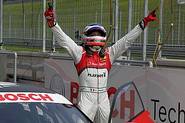 Freude beim Italiener Edoardo Mortara