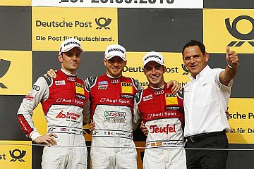 Jamie Green, Edoardo Mortara, Miguel Molina und Hans-Juergen Abt