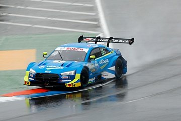 Regnerische Bedingungen in Hockenheim