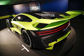 Markant: das Heck des DTM Electric Design Model - Foto: DTM