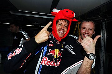 Vettel - Immer für einen Scherz zu haben