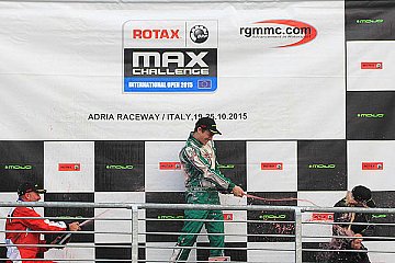 Als Sieger des ROTAX International Opens holte sich Robert Schlünssen sein WM-Ticket für die Klasse DD2 Masters