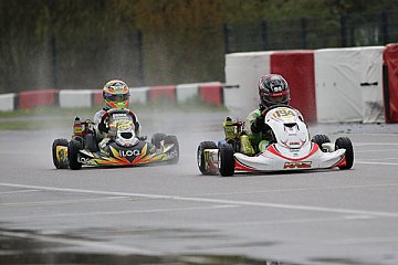 Mini-Sieger Jan Wozniak vor Robin Räikkönen