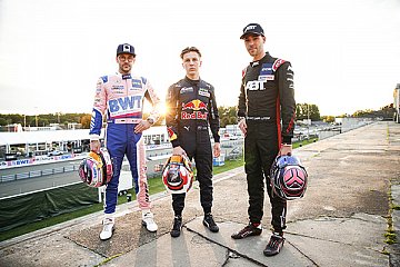 M.Götz, L.Lawson, K.van der Linde (l-r) - Foto: DTM
