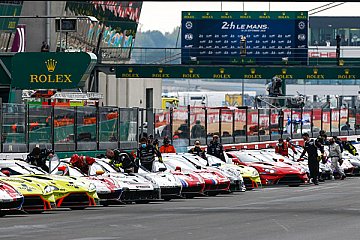 Herberth Motorsport mit einem Porsche 911 RSR in Le Mans am Start