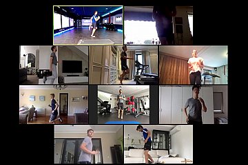 BMW Werksfahrer treffen sich regelmäßig zum Online-Training