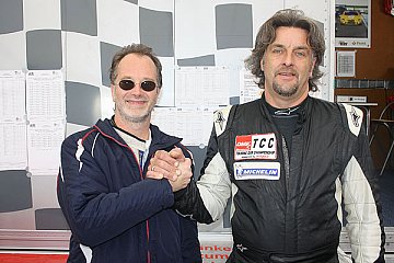 Frank Schreiner (rechts) und Christof Langer lagen nur 0,2 Punkte auseinander (Foto: Ralph Monschauer)