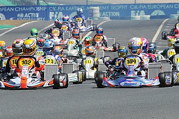 Erster Schlagabtausch der Kart-Europameisterschaft 2017