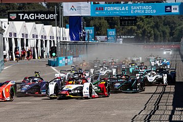 Daniel Abt in der Startphase des Rennens