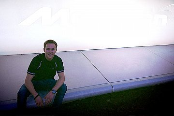Marvin Dienst in der McLaren Performance Academy