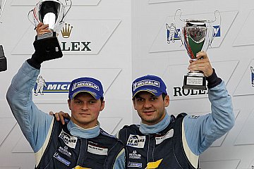 Marc Lieb (l) und Richard Lietz (r) auf dem Podest