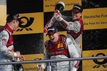 Mattias Ekström, Jamie Green und Edoardo Mortara
