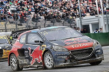 Peugeot 208 WRX in Hockenheim auf dem Podium