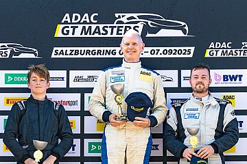 PRTC-Podium nach Rennen 1: Ben Marquardt, Dirk Ehlebracht und Alexander Hill - Foto: Pfister-Racing GmbH