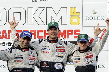 Anthony Davidson, Alexander Wurz und Marc Gené