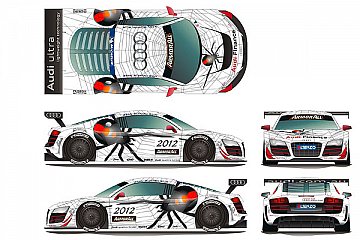 Der Audi R8 LMS von Phoenix Racing im Spinnen-Design
