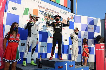 Tobias Dauenhauer gewinnt als erster Deutscher ein NASCAR-Rennen