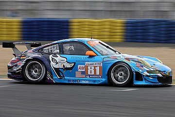 Der Flying-Lizard-Porsche mit den US-Amerikanern Pumpelly/Law/Neiman