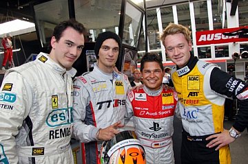 Kentenich, Klingmann, Mies und Joens aus dem ADAC GT Masters waren auch am Start