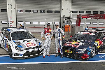 Mattias Ekström und Sébastien Ogier tauschen ihre Autos