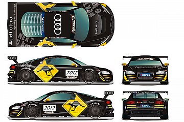Der Audi R8 LMS von Phoenix Racing im Känguru-Design